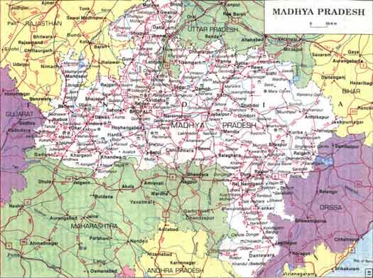 map of madhya pradesh